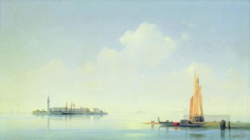  Aivazovsky Pintura al %c3%b3leo - el puerto de venecia la isla de san georgio Ivan Aivazovsky